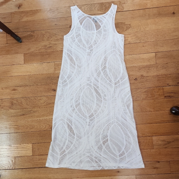 J balvin Beach cover up, cream off white, size Xl - Picture 7 of 11